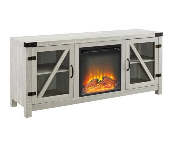 Stone Grey Fireplace Console - Image 2